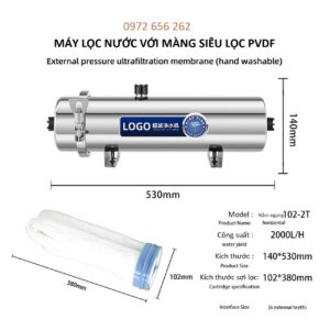 máy lọc nước UF 2.000 L/h